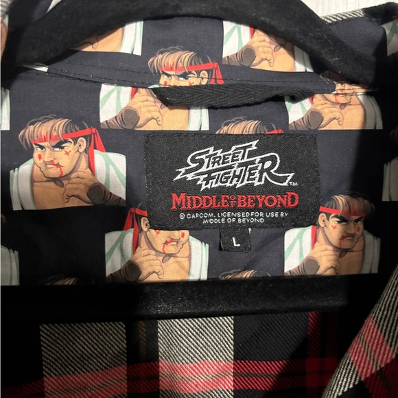 Classic Red and Black Plaid Button Down Shirt - Picture 4 of 4